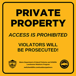 View full size of No Trespassing sign